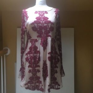 Long sleeve mini dress